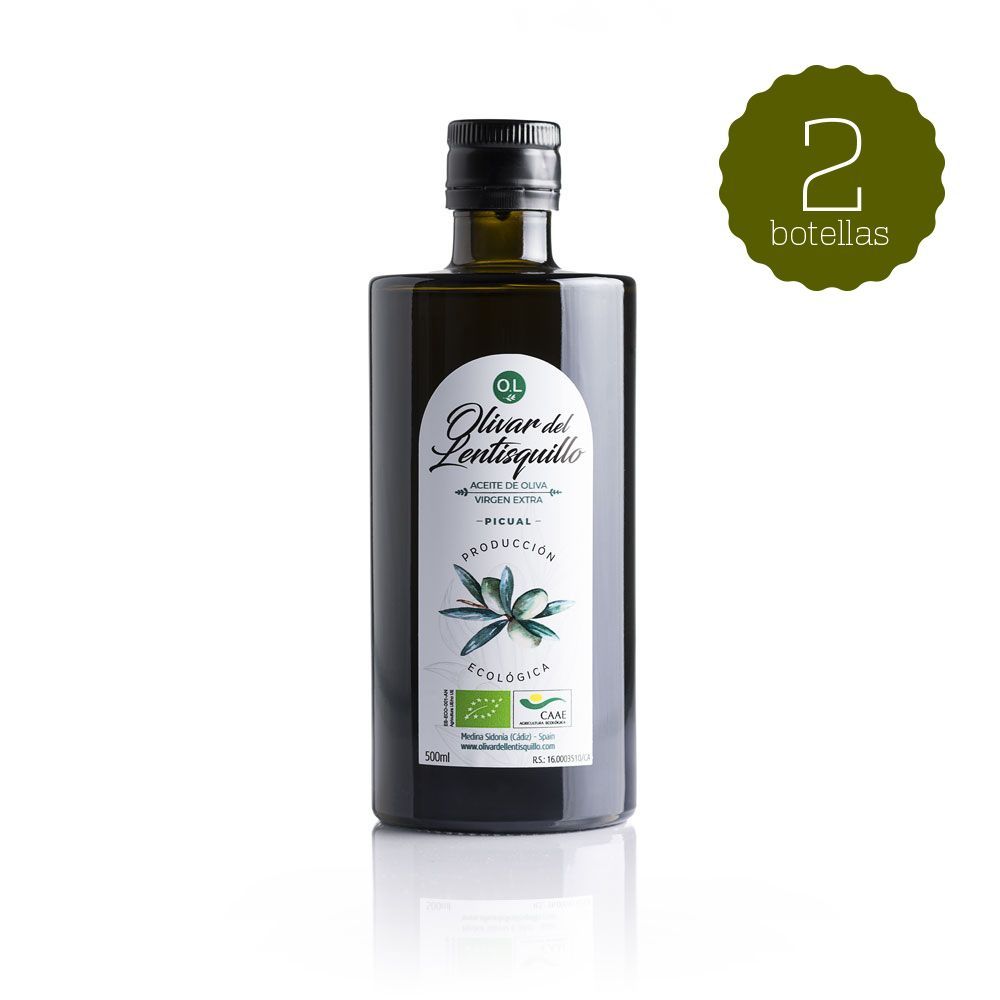 Aceite de oliva virgen extra italiano de Liguria DOP 16.9 fl oz - Paquete  de 2
