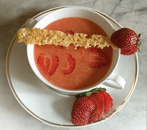 Gazpacho de fresas